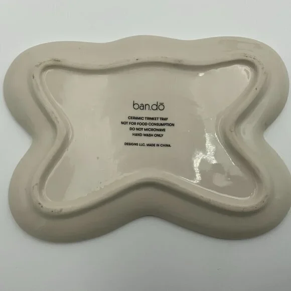 Pink Butterfly With Gold Trim Trinket Tray by Ban.do - Picture 5 of 5